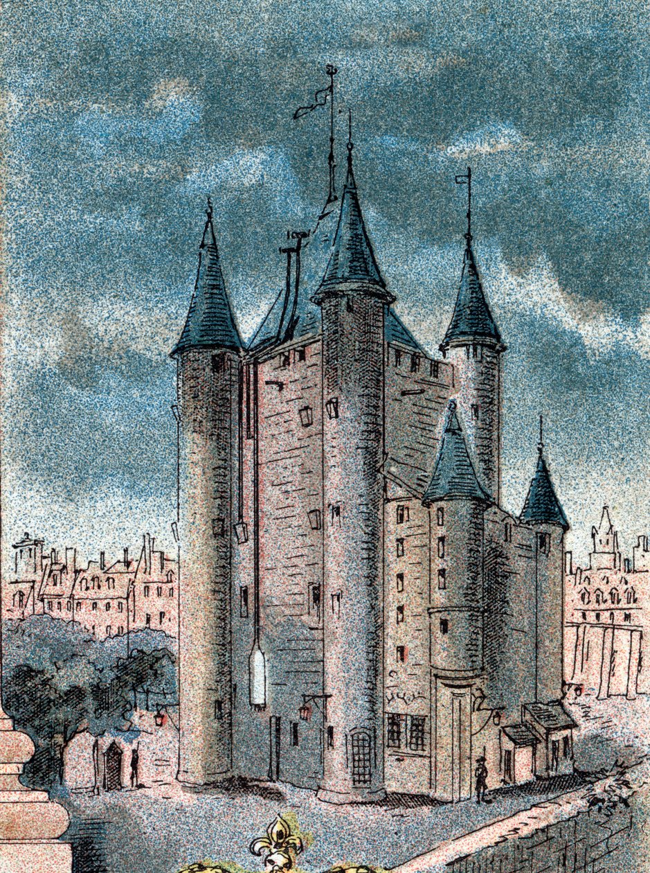 Ansicht des Temple-Gefängnisses in Paris von Gustave Demoulin