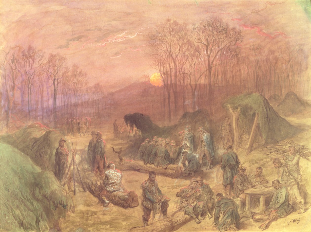 Ein Militärlager von Gustave Dore