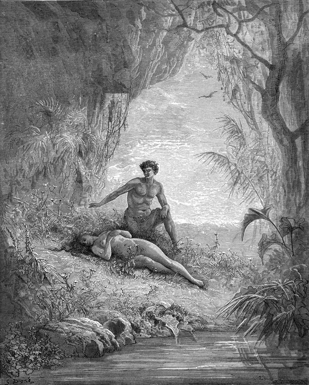 Adam und Eva - Bibel von Gustave Dore