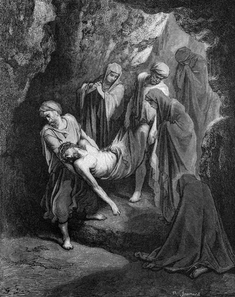 Begräbnis von Jesus von Gustave Dore