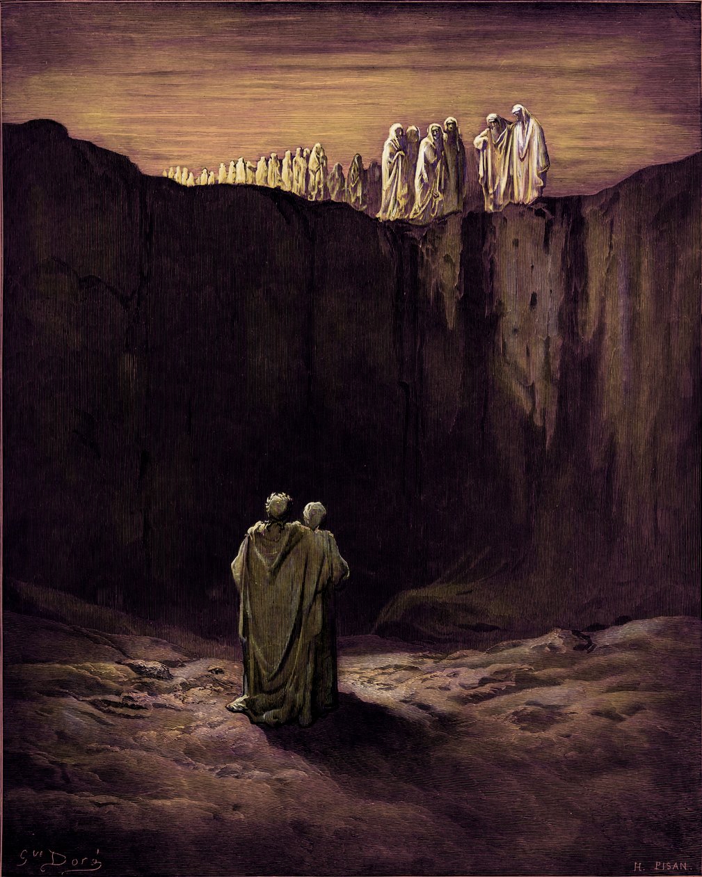 Dantes Fegefeuer von Gustave Dore