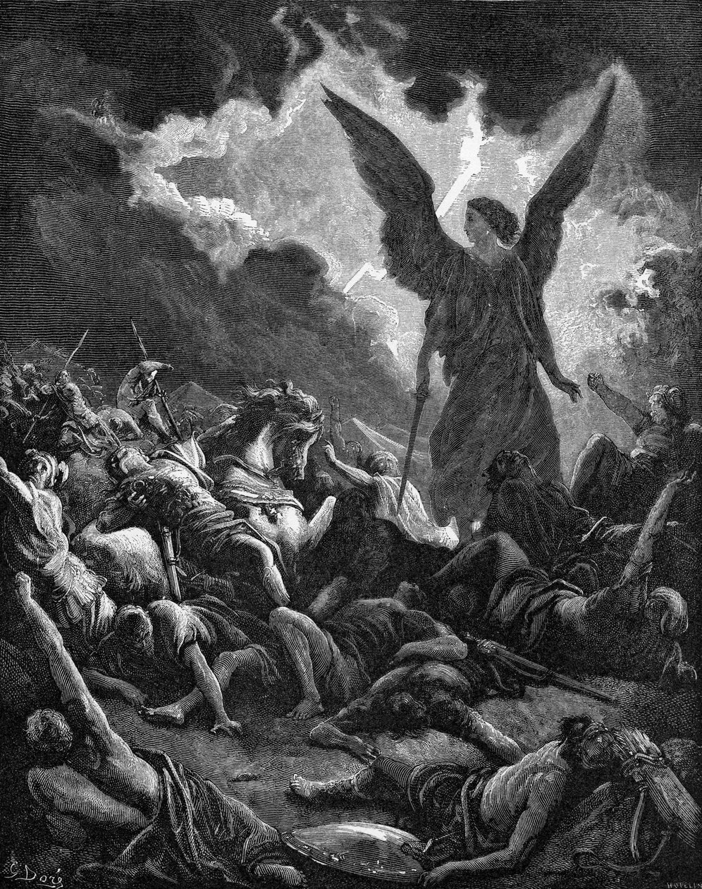 Zerstörung von Sennacheribs Heer von Gustave Dore