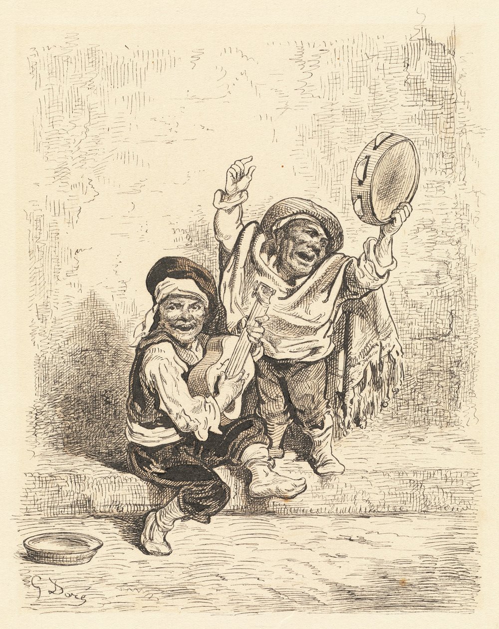 Zwergenmusiker von Granada von Gustave Dore