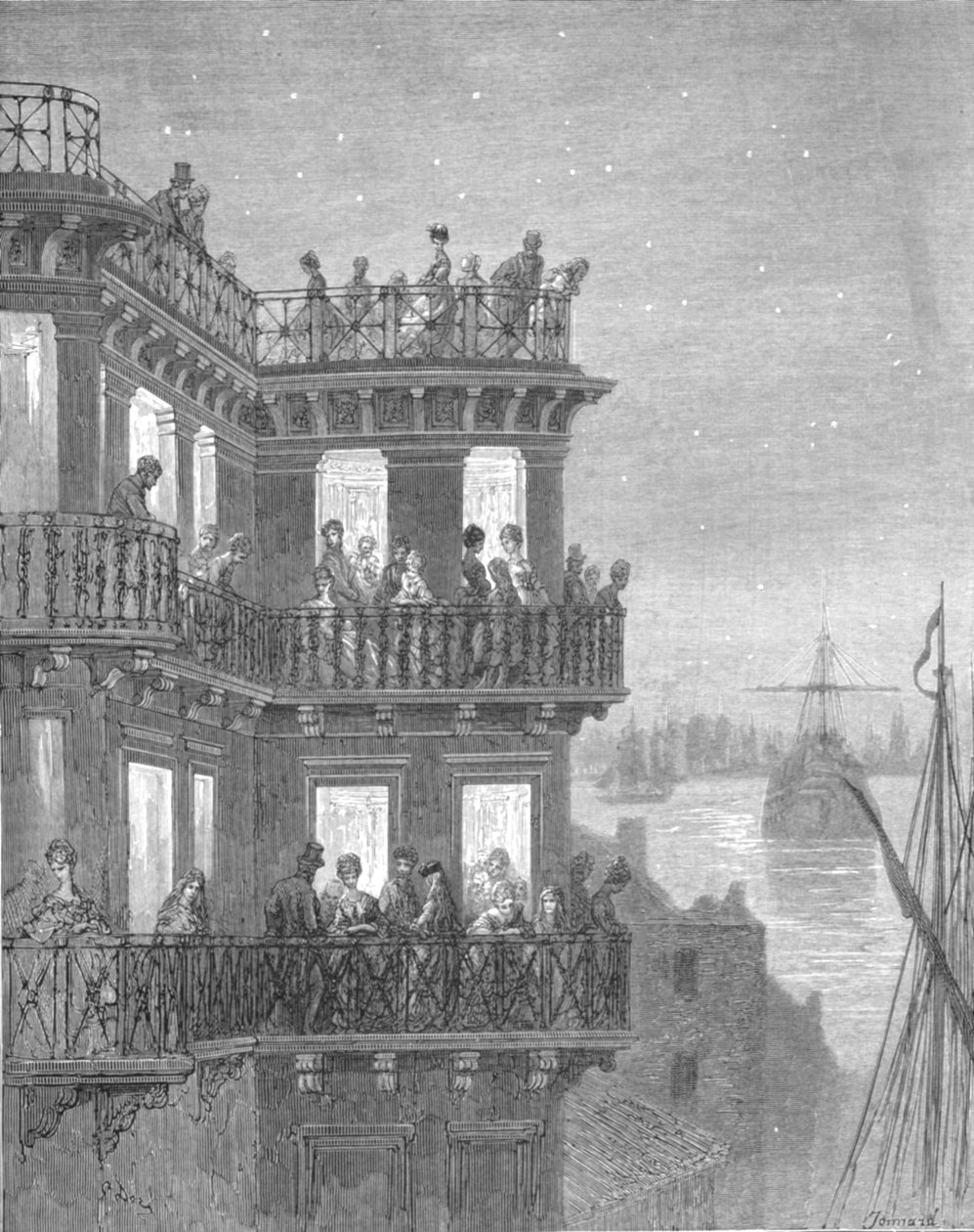 Greenwich - In der Saison, 1872 von Gustave Dore