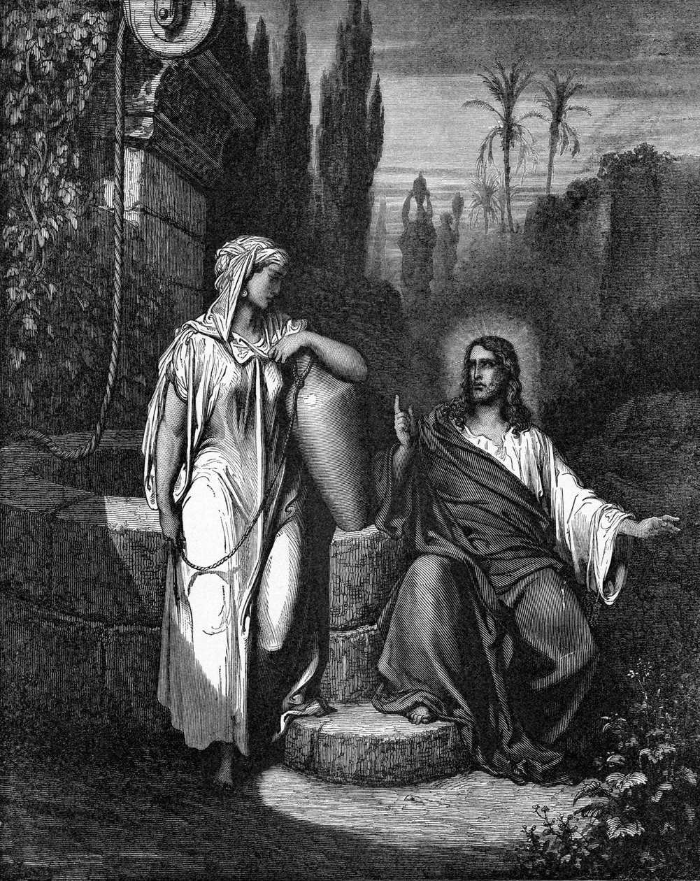 Jesus und die Frau von Samaria von Gustave Dore