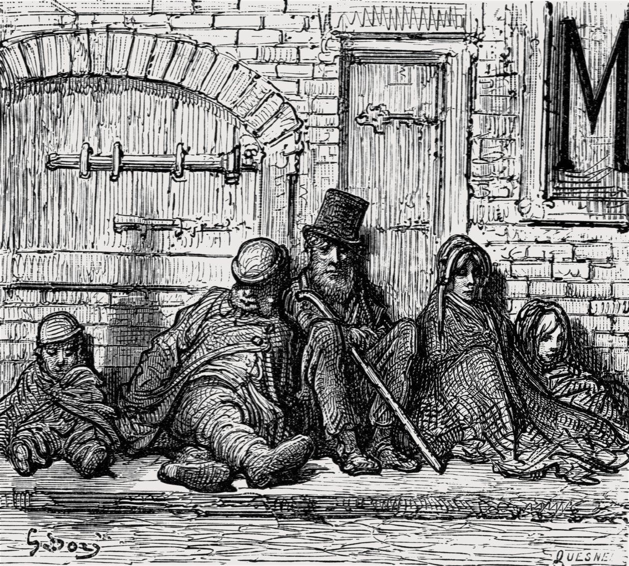 Dachlos!, 1872 von Gustave Dore