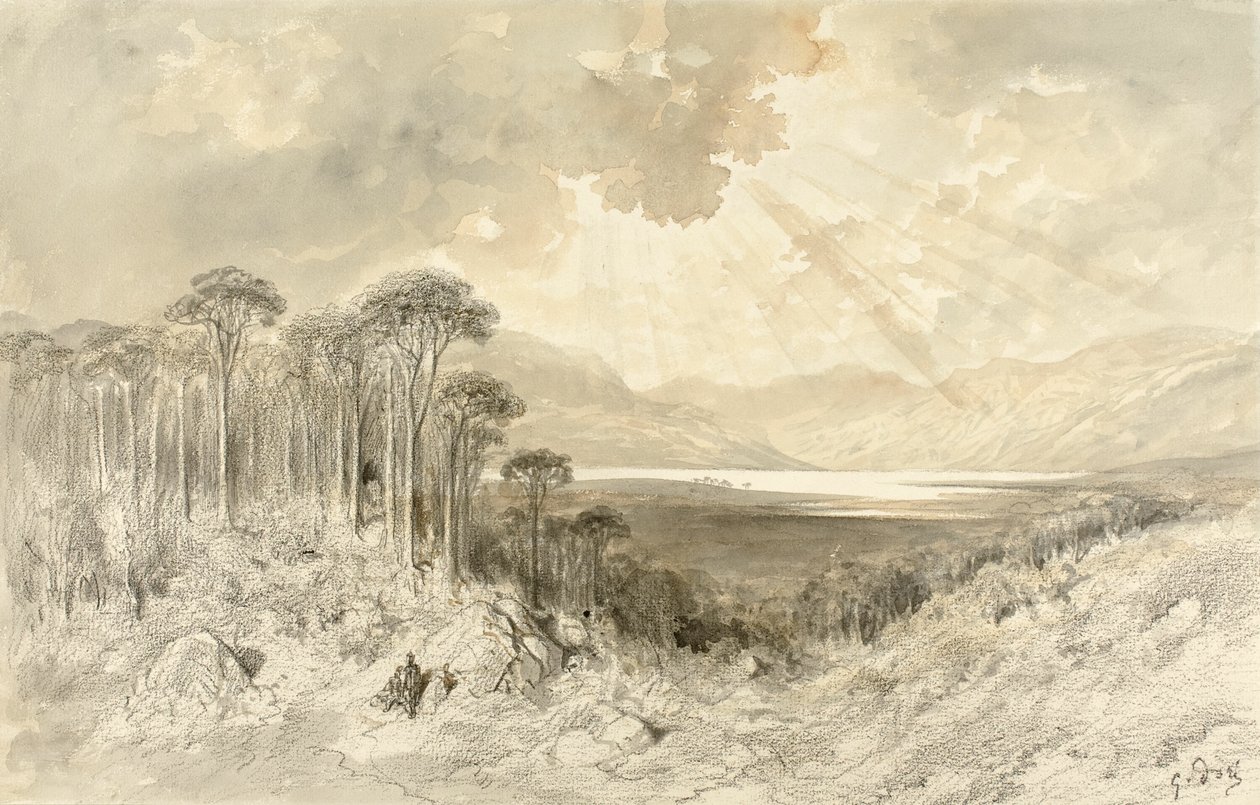 Schottische Landschaft von Gustave Dore