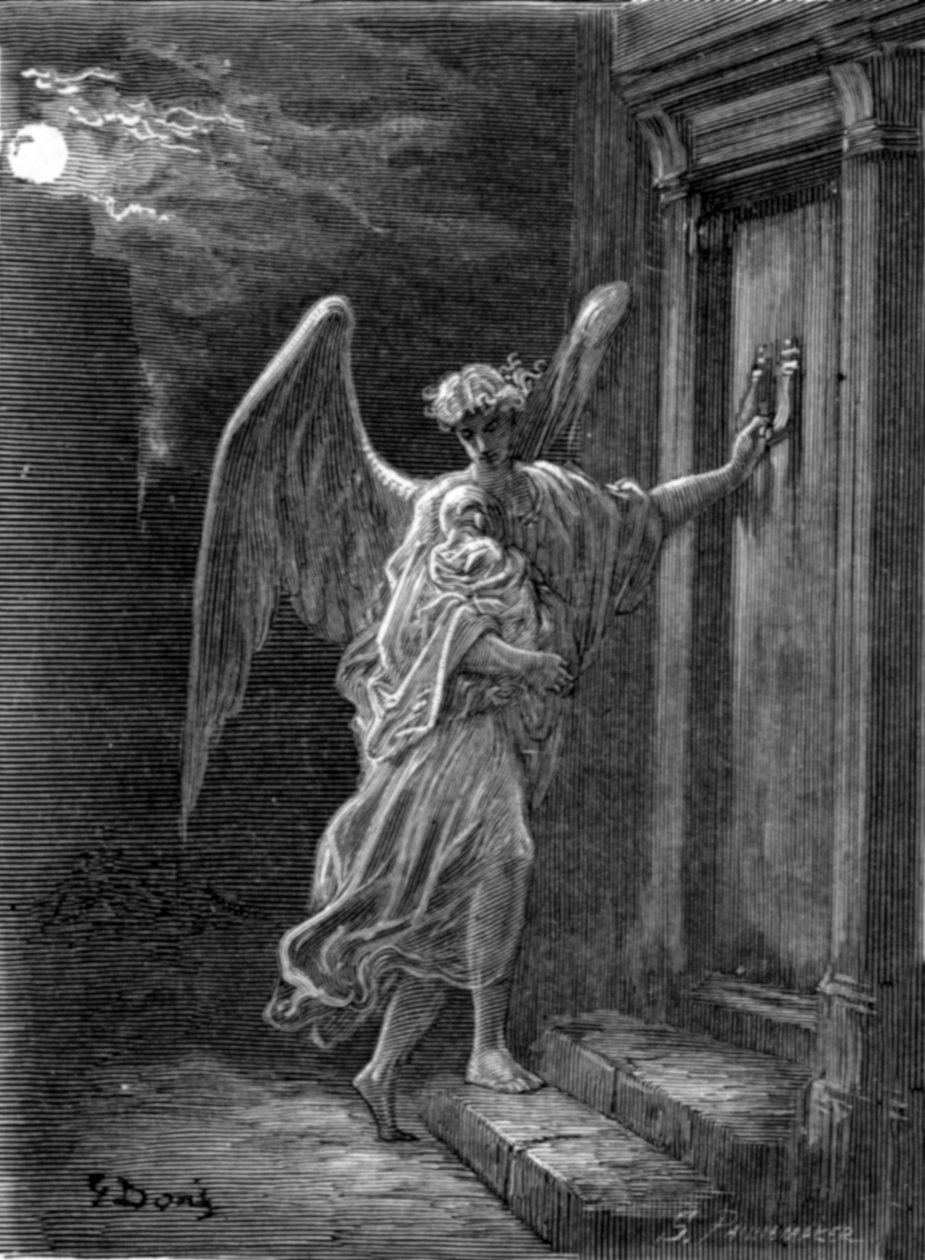 Der Engel und das Waisenkind, 1872 von Gustave Dore