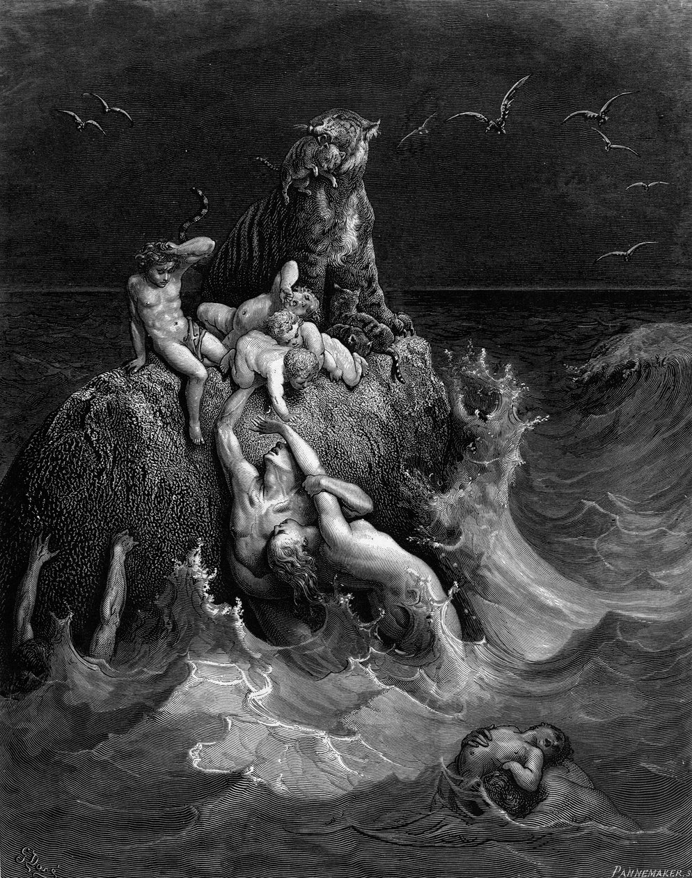 Die Sintflut, 1866 von Gustave Dore