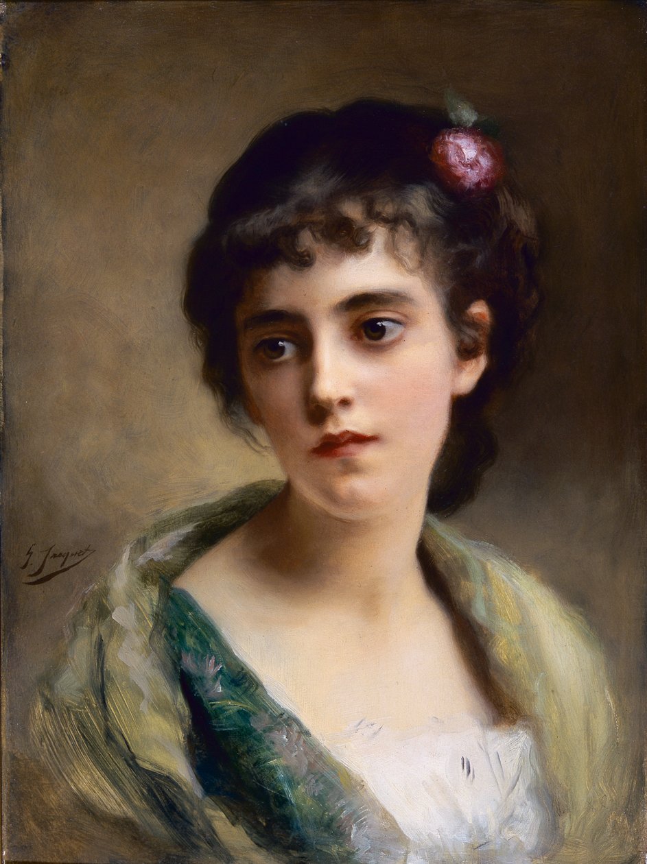 Kopf eines Mädchens von Gustave Jacquet
