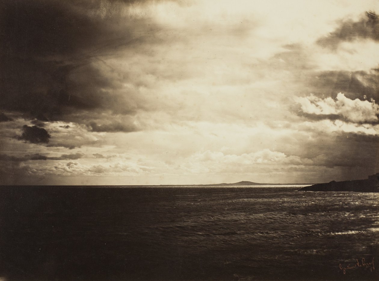 Bewölkter Himmel, Mittelmeer, 1857 von Gustave Le Gray