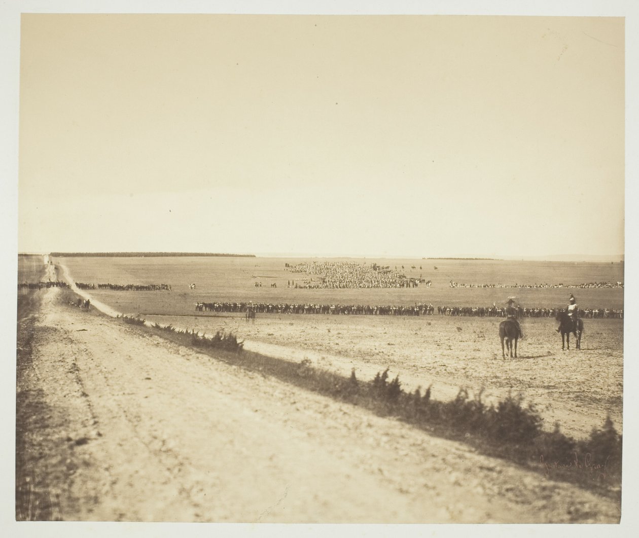 Manöver, Camp de Châlons von Gustave Le Gray