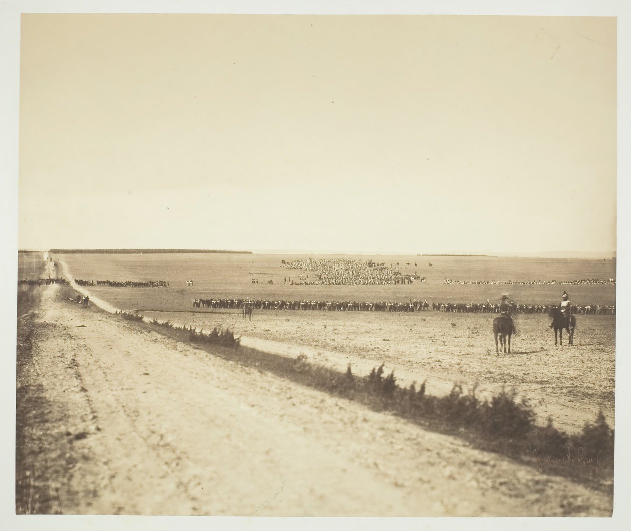 Manöver, Camp de Châlons von Gustave Le Gray