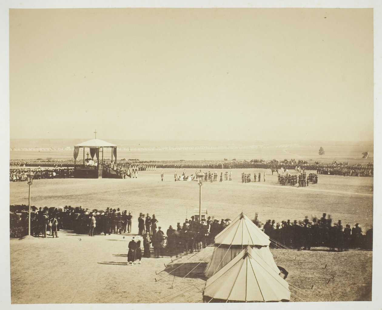 Messe, Camp de Châlons von Gustave Le Gray