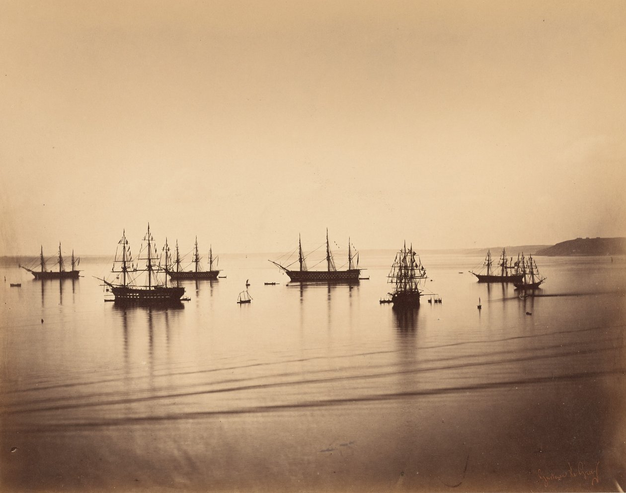 Die französische Flotte, Cherbourg von Gustave Le Gray