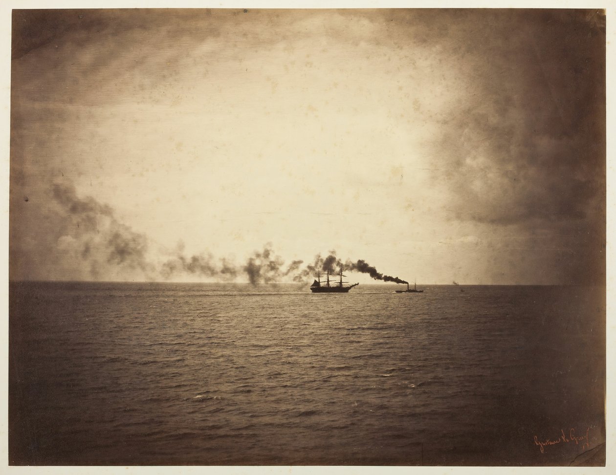 Das Schlepperboot, 1856-57 von Gustave Le Gray
