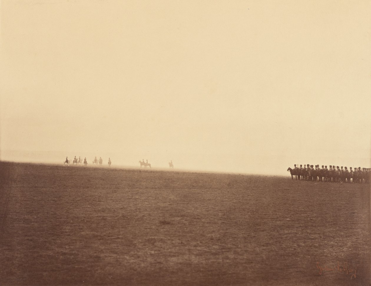 Truppen am Horizont von Gustave Le Gray