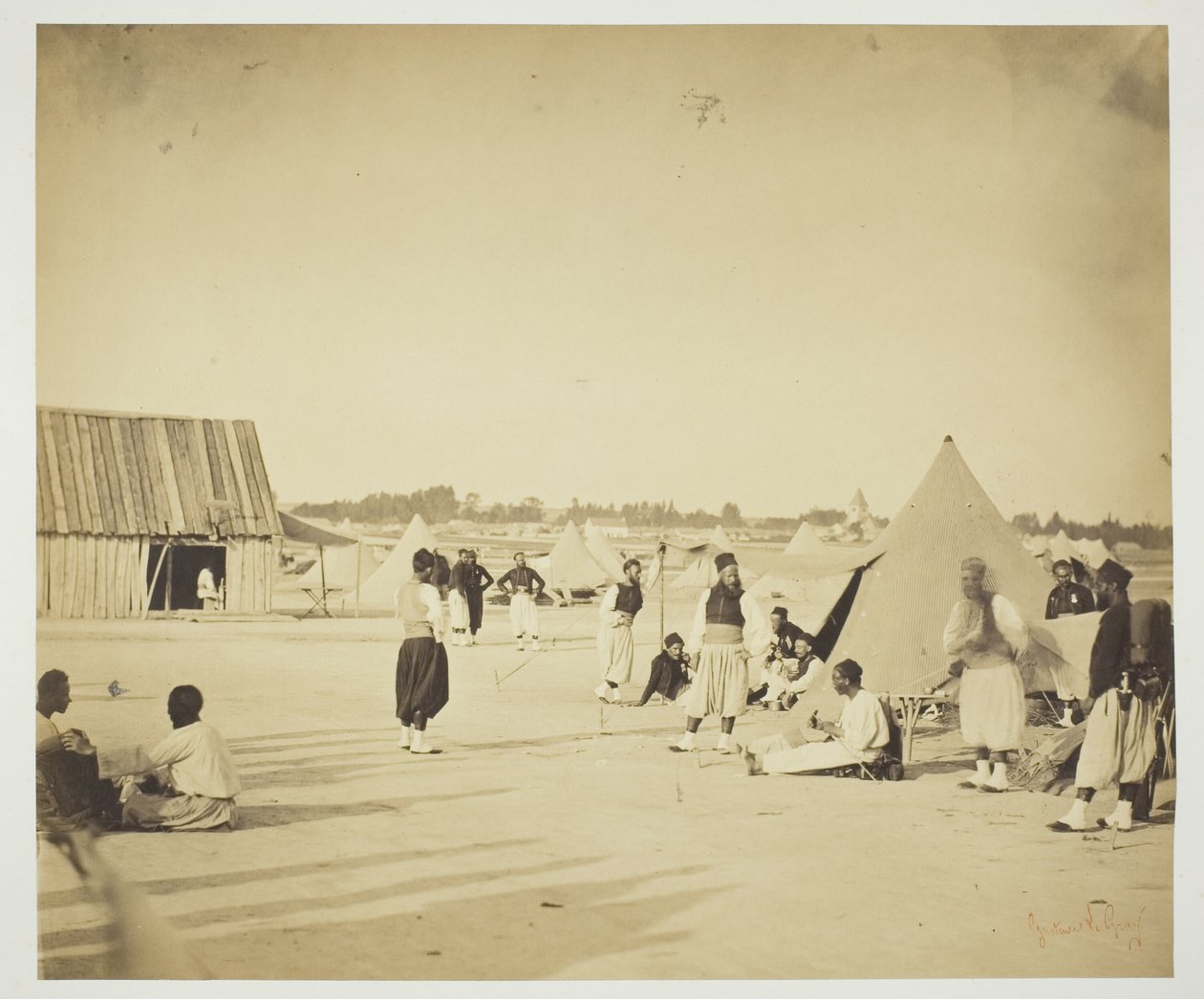 Ohne Titel (Zouaven) von Gustave Le Gray