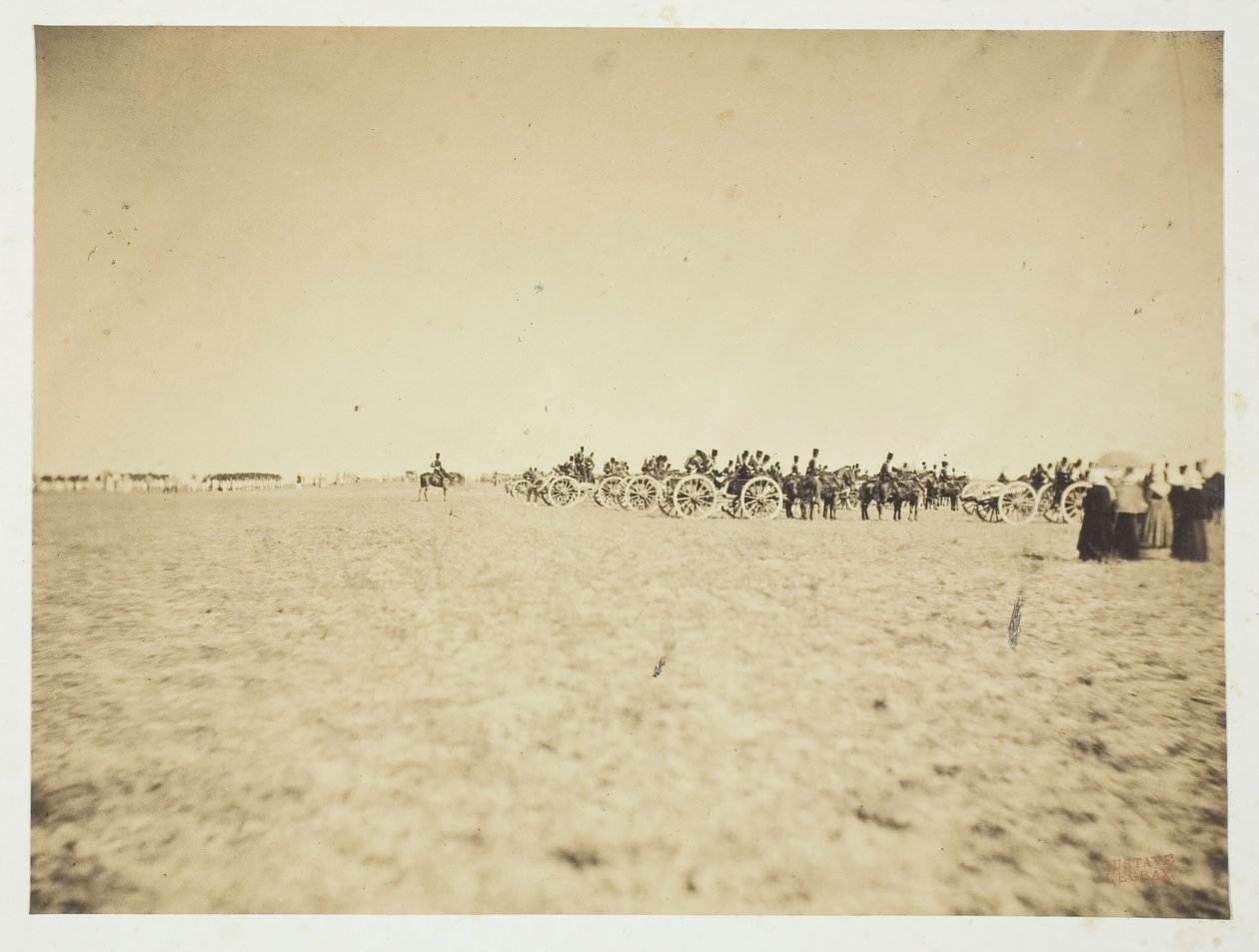 Ohne Titel [Artillerie], 1857 von Gustave Le Gray