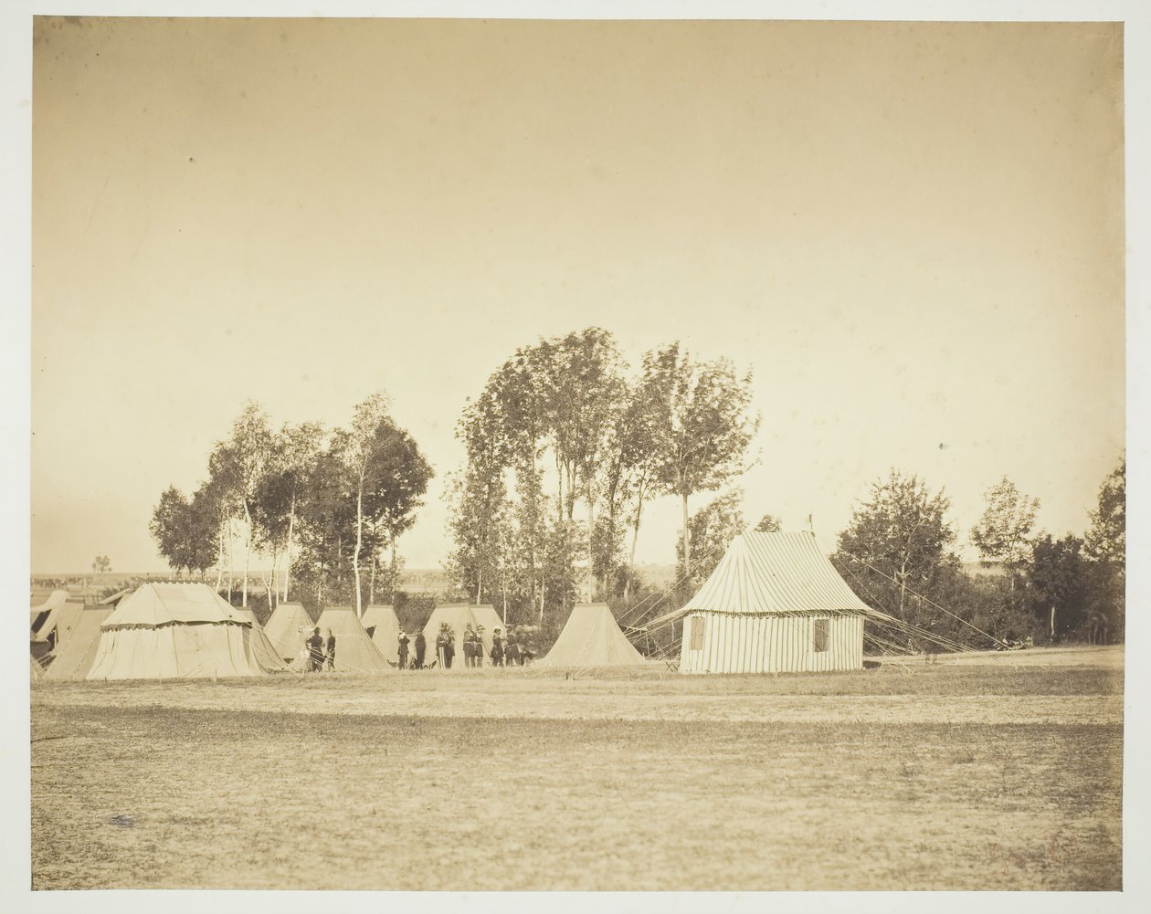 Ohne Titel [Offiziere], 1857 von Gustave Le Gray