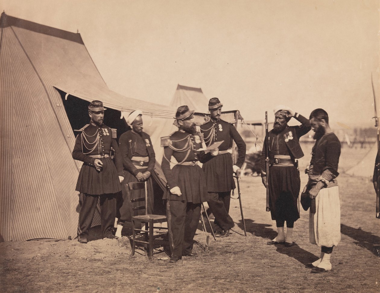 [Zouaven, Camp de Châlons] von Gustave Le Gray