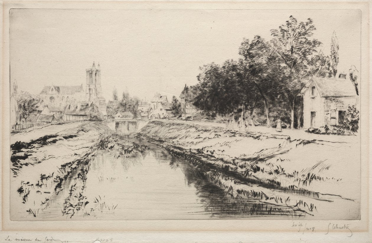 Das Wachhaus, Troyes von Gustave Leheutre