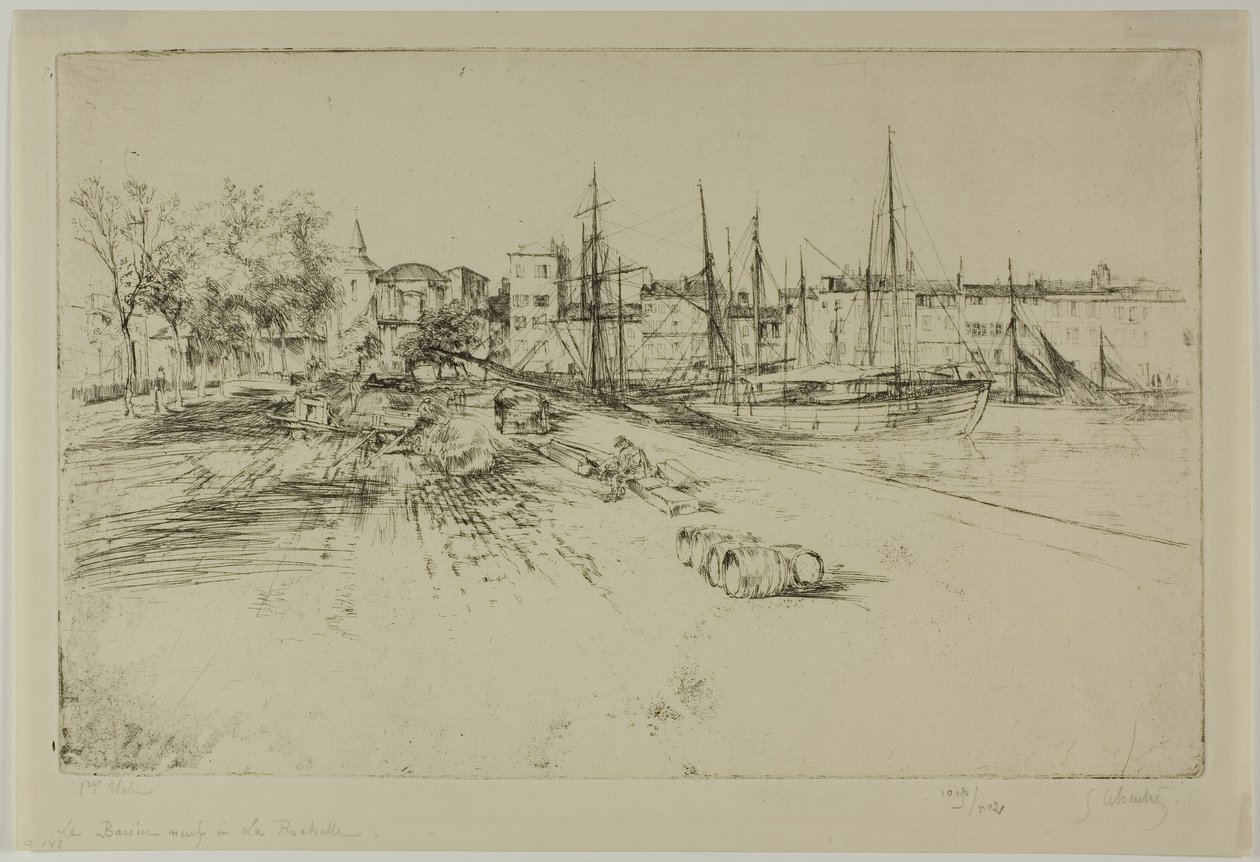 Der neue Dock in La Rochelle von Gustave Leheutre