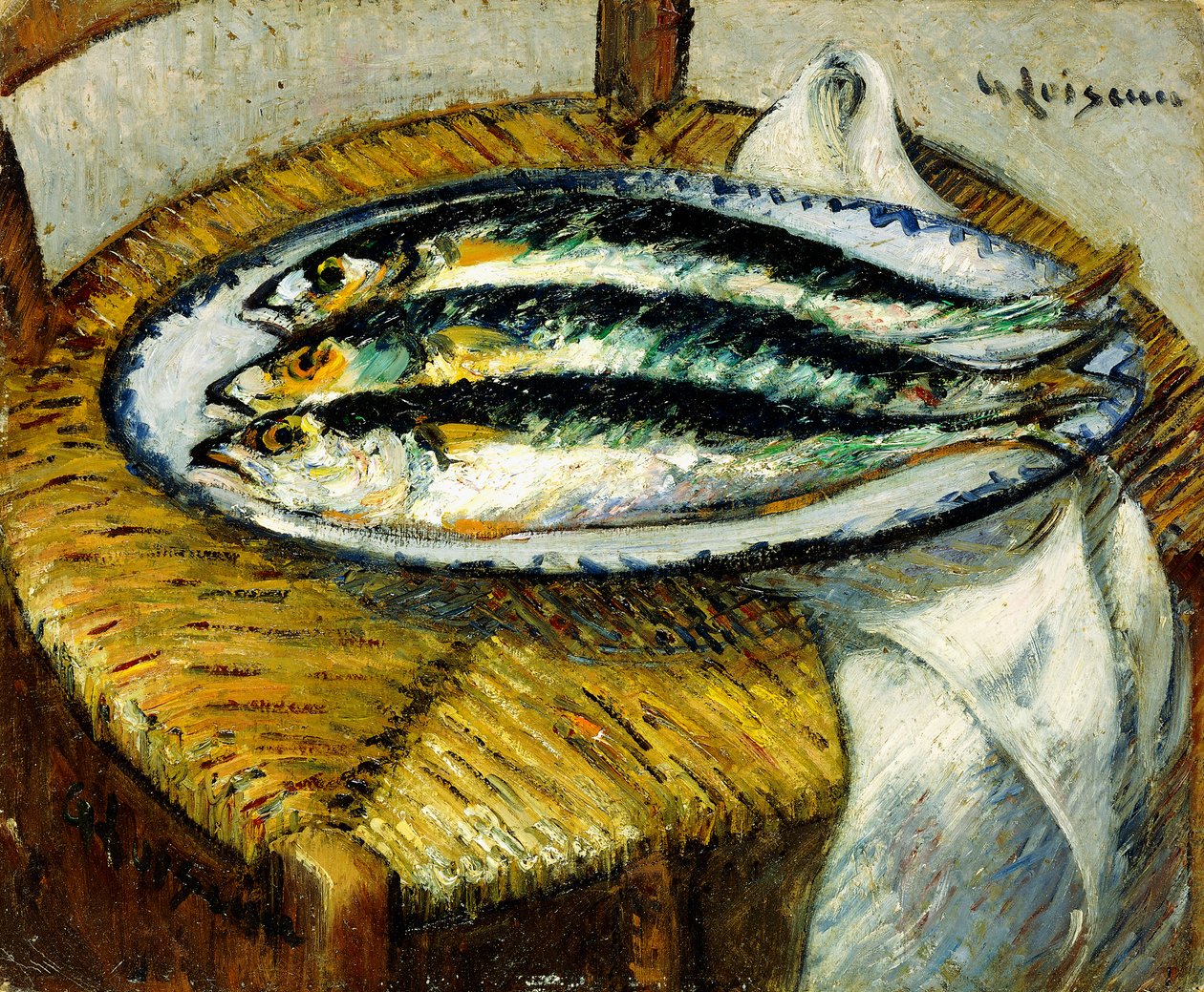 Die Schale mit Makrelen, ca. 1923 von Gustave Loiseau
