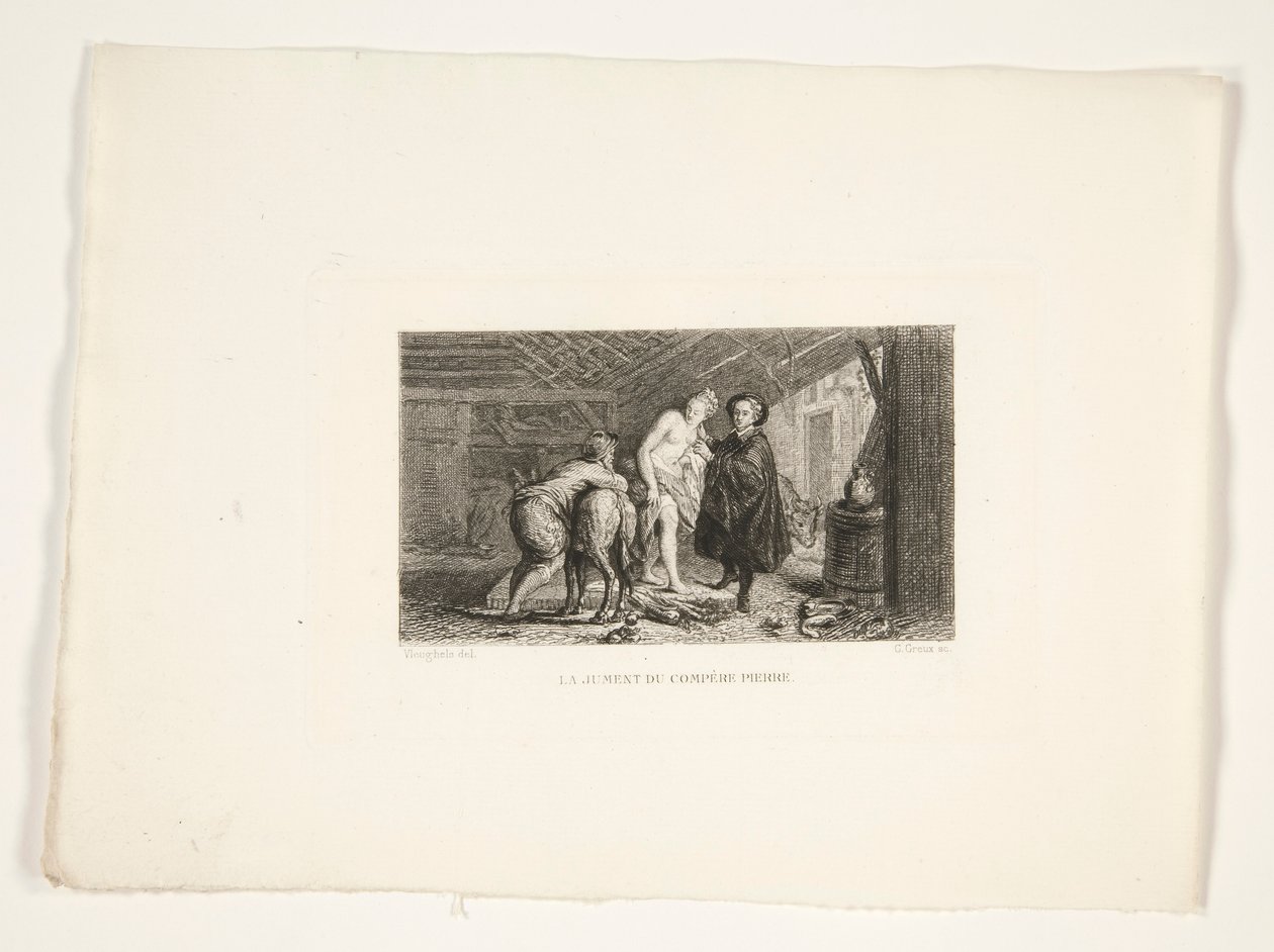 Die Stute des Compere Pierre von Gustave Marie Greux