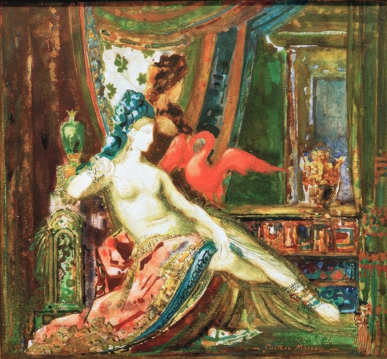 Dalila mit dem Ibis von Gustave Moreau