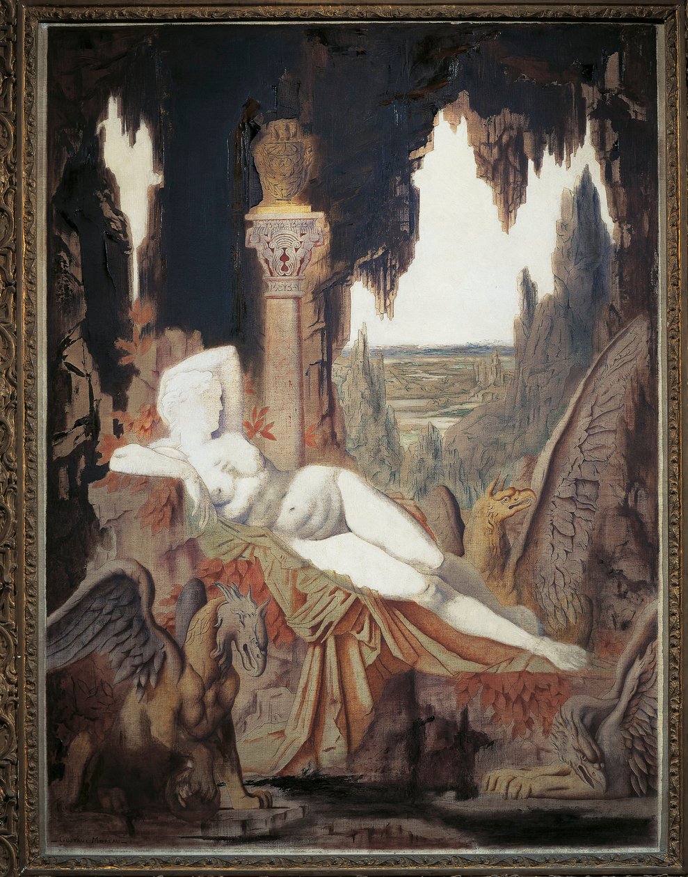 Fee aux Griffons von Gustave Moreau