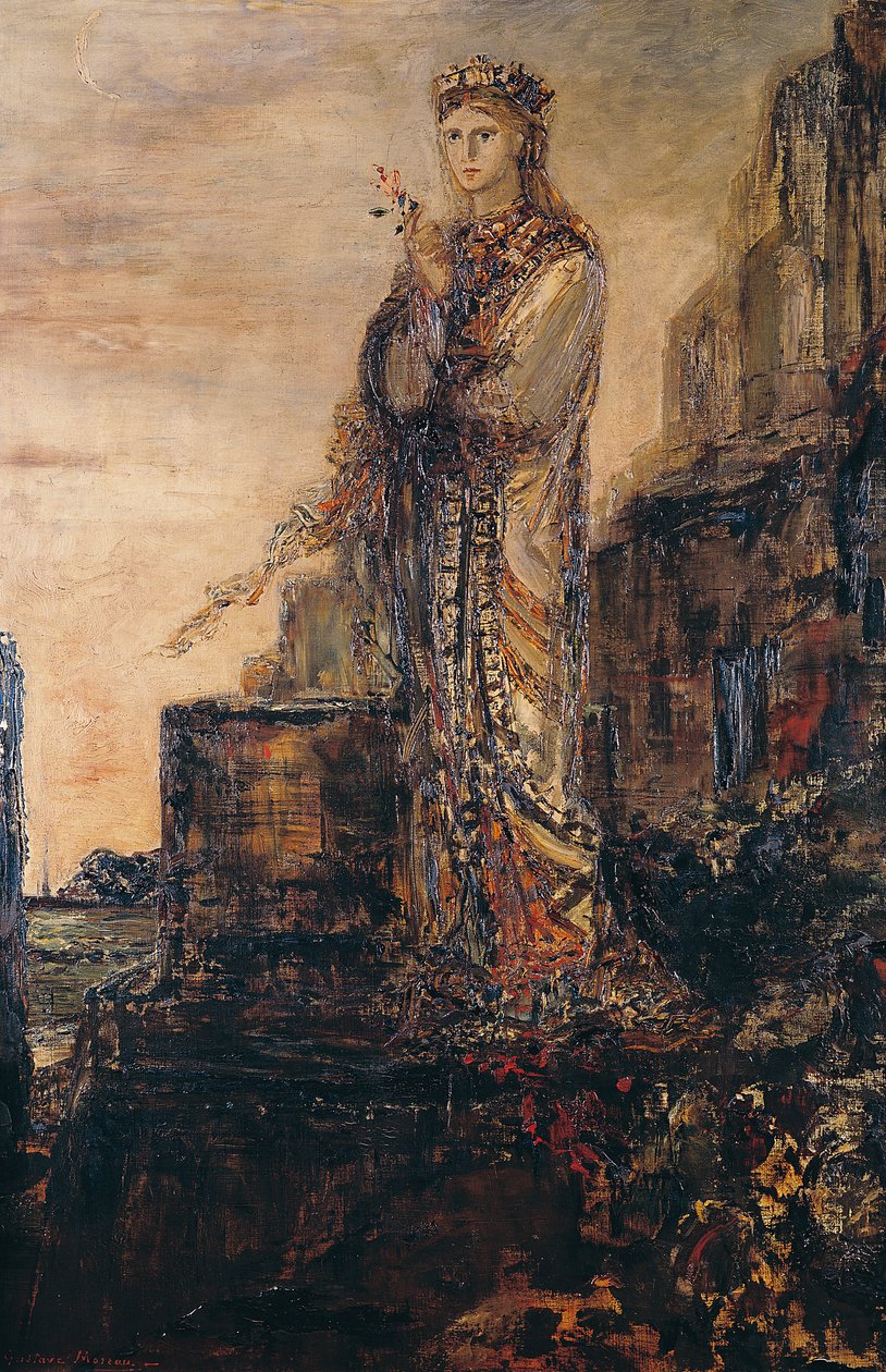 Helena auf den Wällen von Troja von Gustave Moreau