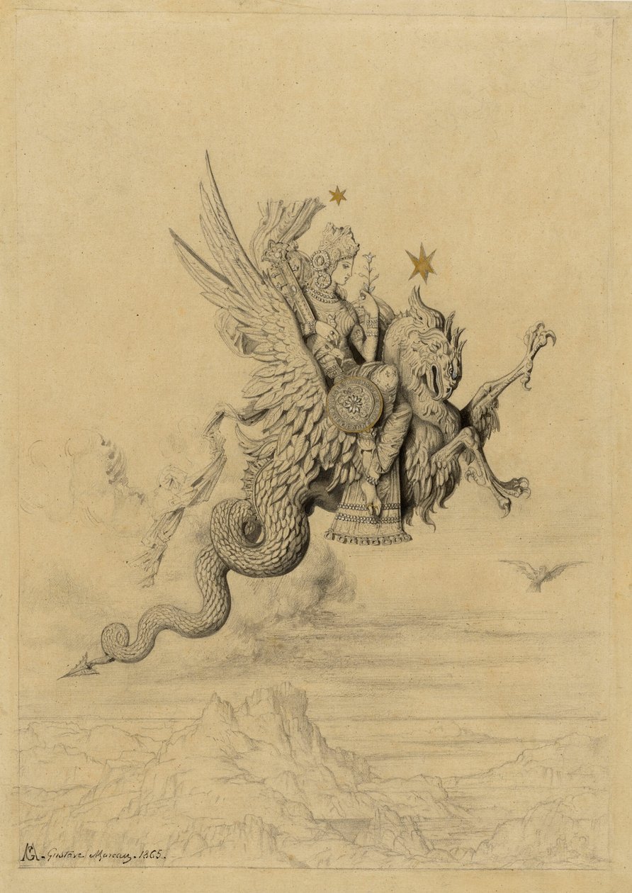 La Peri (Mythologisches Thema) von Gustave Moreau
