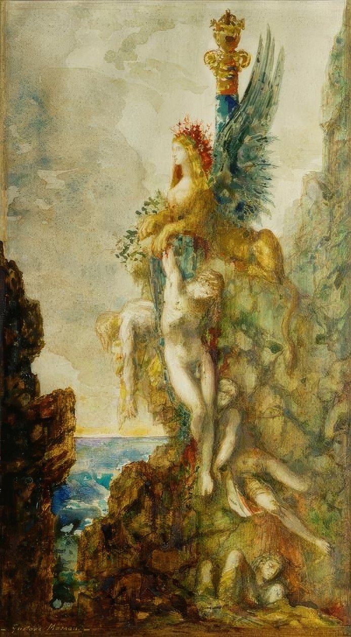 Der Sphinx (Sieger) von Gustave Moreau