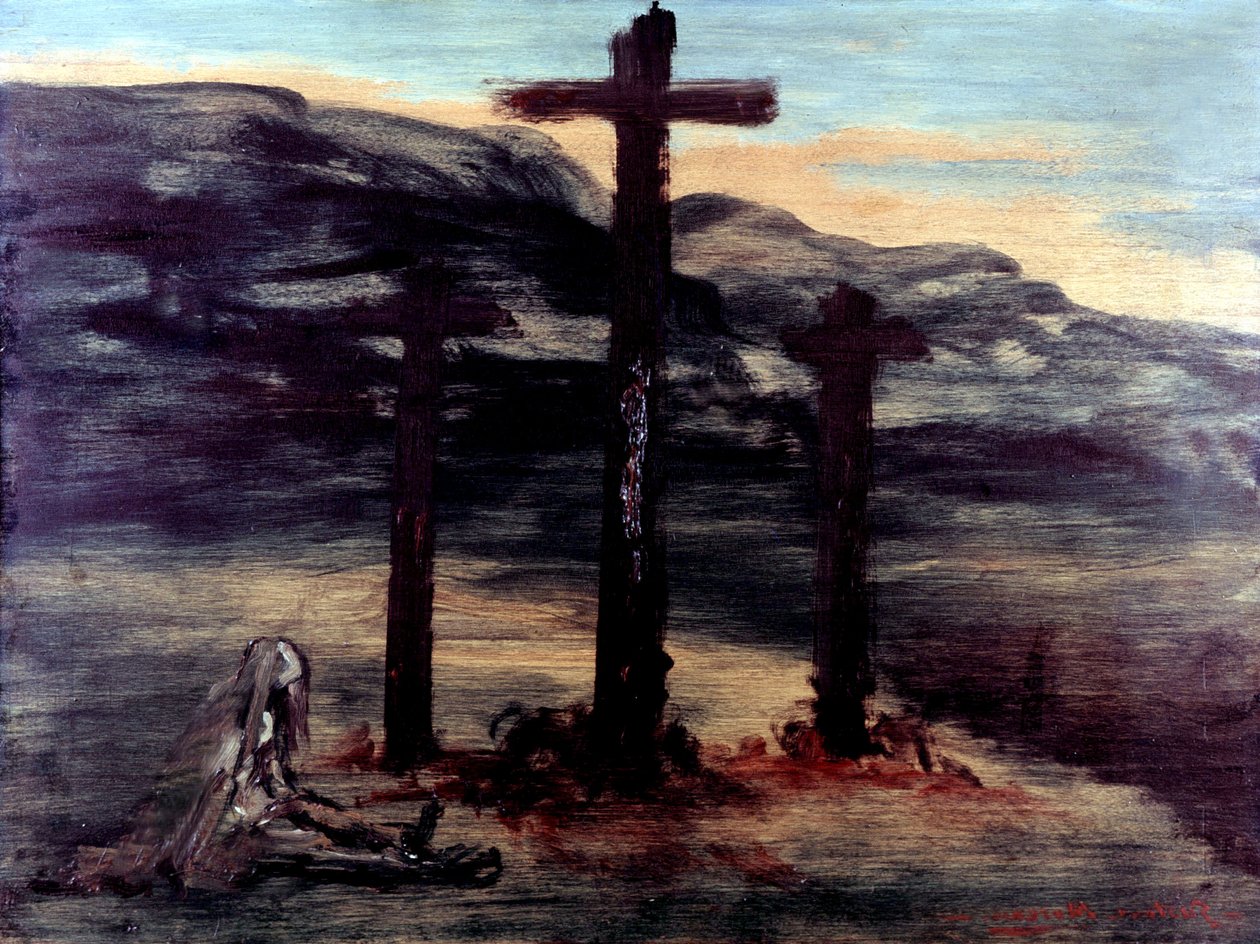 Madeleine am Kalvarienberg von Gustave Moreau