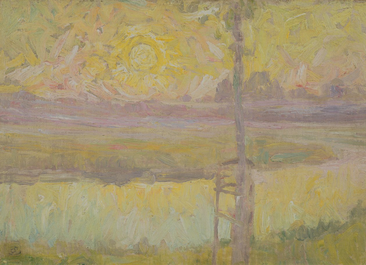 Garten in Laethem-Saint-Martin, ca. 1910 von Gustave de Smet