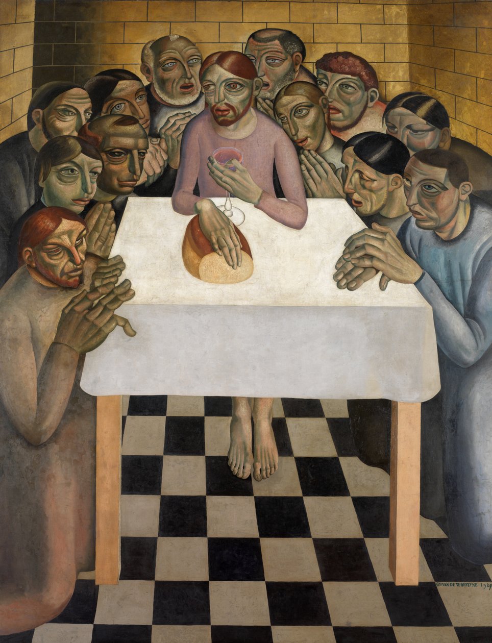 Das letzte Abendmahl von Gustave Van de Woestyne
