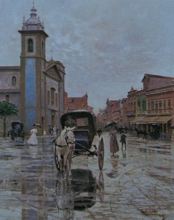 Lapa-Platz im Regen von Gustavo DallAra