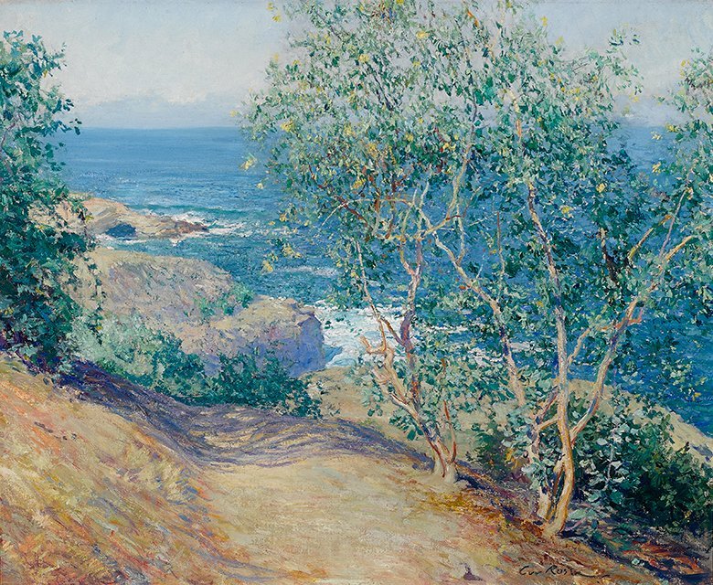 Indische Tabakbäume, La Jolla von Guy Rose