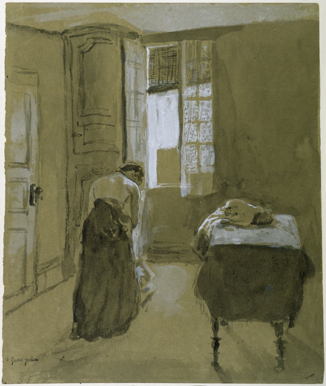 Frau beim Ankleiden, ca. 1907 von Gwen John