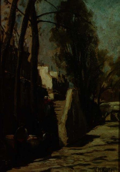 Straßenszene von Gwendoline Margaret Hopton