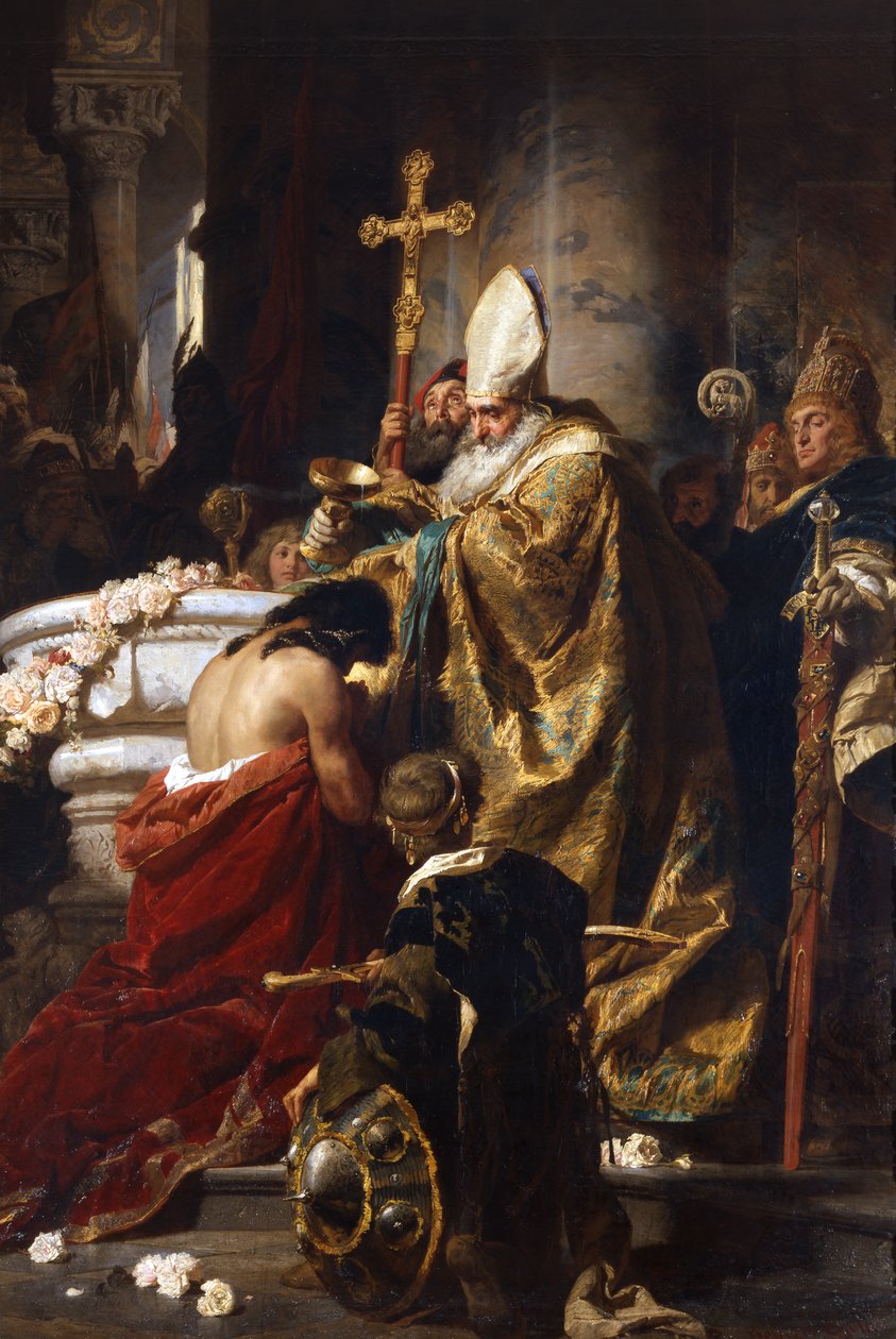 Die Taufe von Vajk von Gyula Benczúr