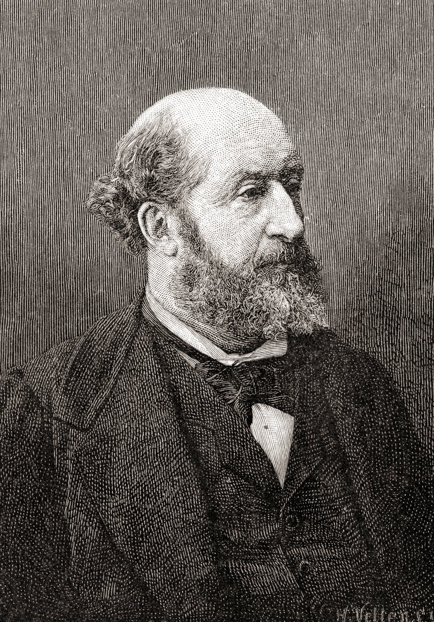 Guillaume Victor Émile Augier, aus The Century Illustrated Monthly Magazine, veröffentlicht 1884 von H. Velten