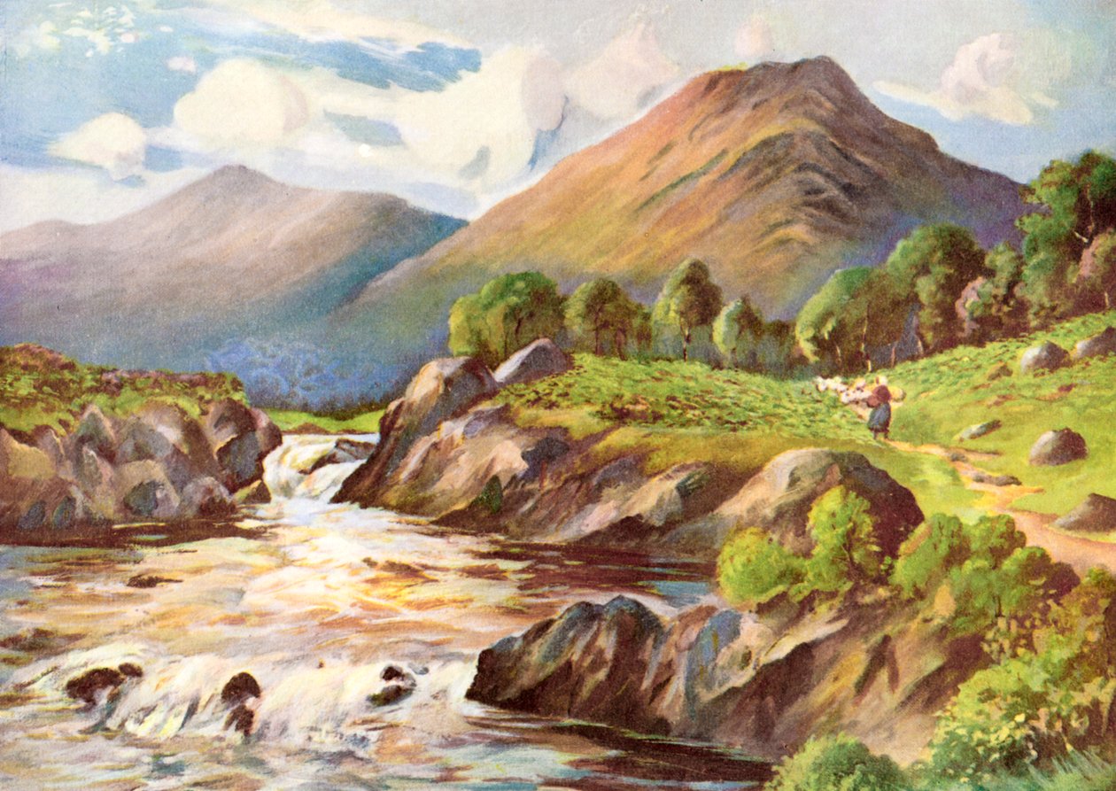 Am Fluss Conan, Ross-Shire von HC Begg