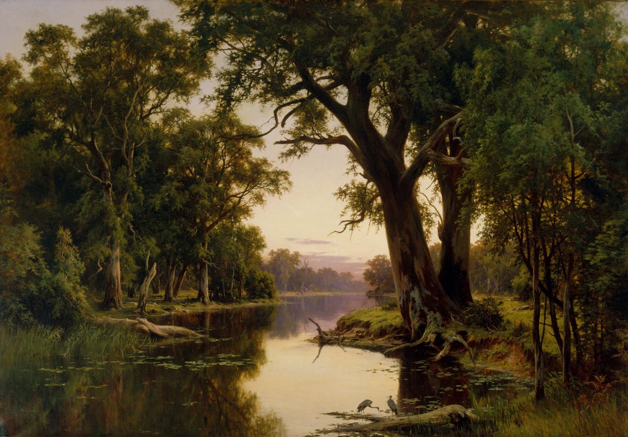 Ein Billabong des Goulburn, Victoria von H J. Johnstone