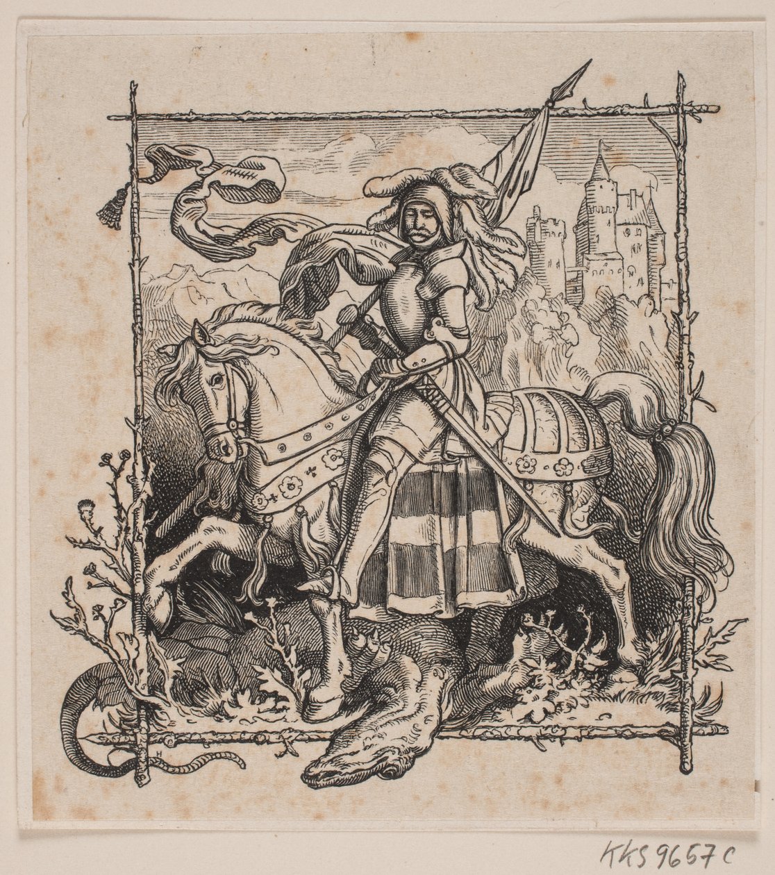 St. Georg und der Drache von H. C. Henneberg