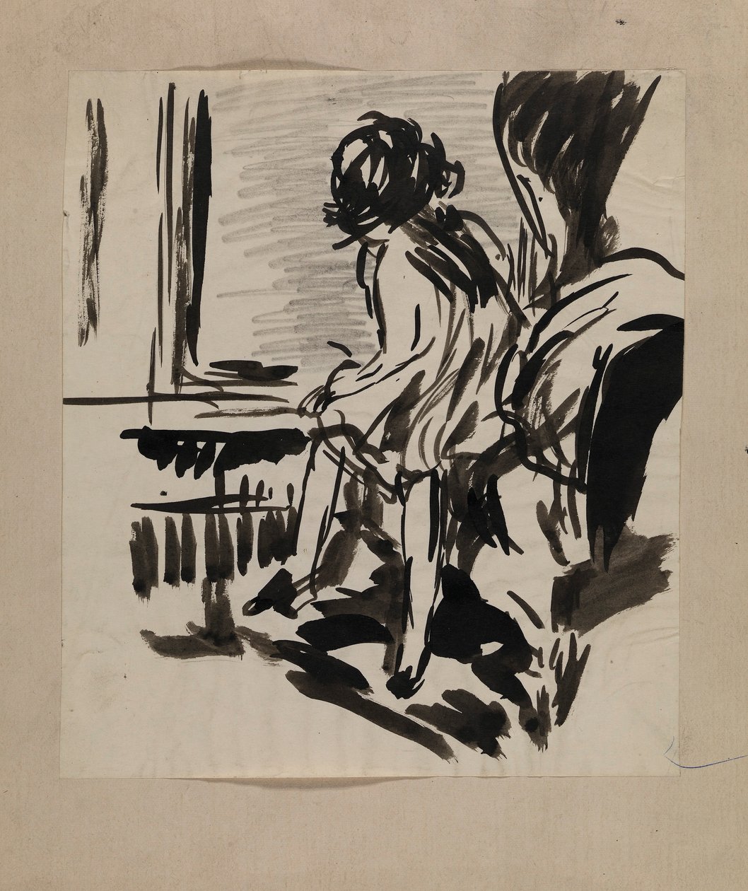Ohne Titel (Sitzende Figur) von H. Lyman Sayen