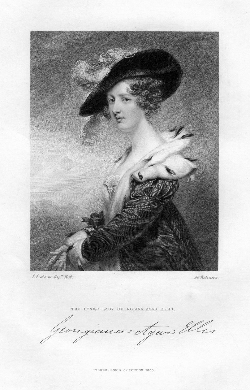 Lady Georgina Agar-Ellis, 19. Jahrhundert von H. Robinson