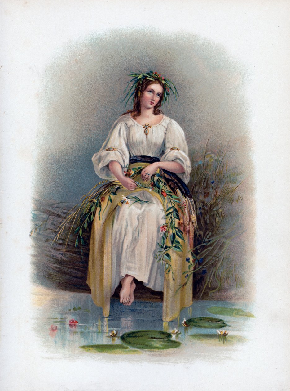 Ophelia, 1891 von H Saunders