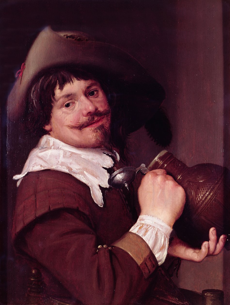 Mann mit einem Krug, ca. 1635 von Haarlem School